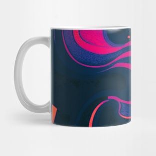 Mystical trippy bright glowing swirls Mug